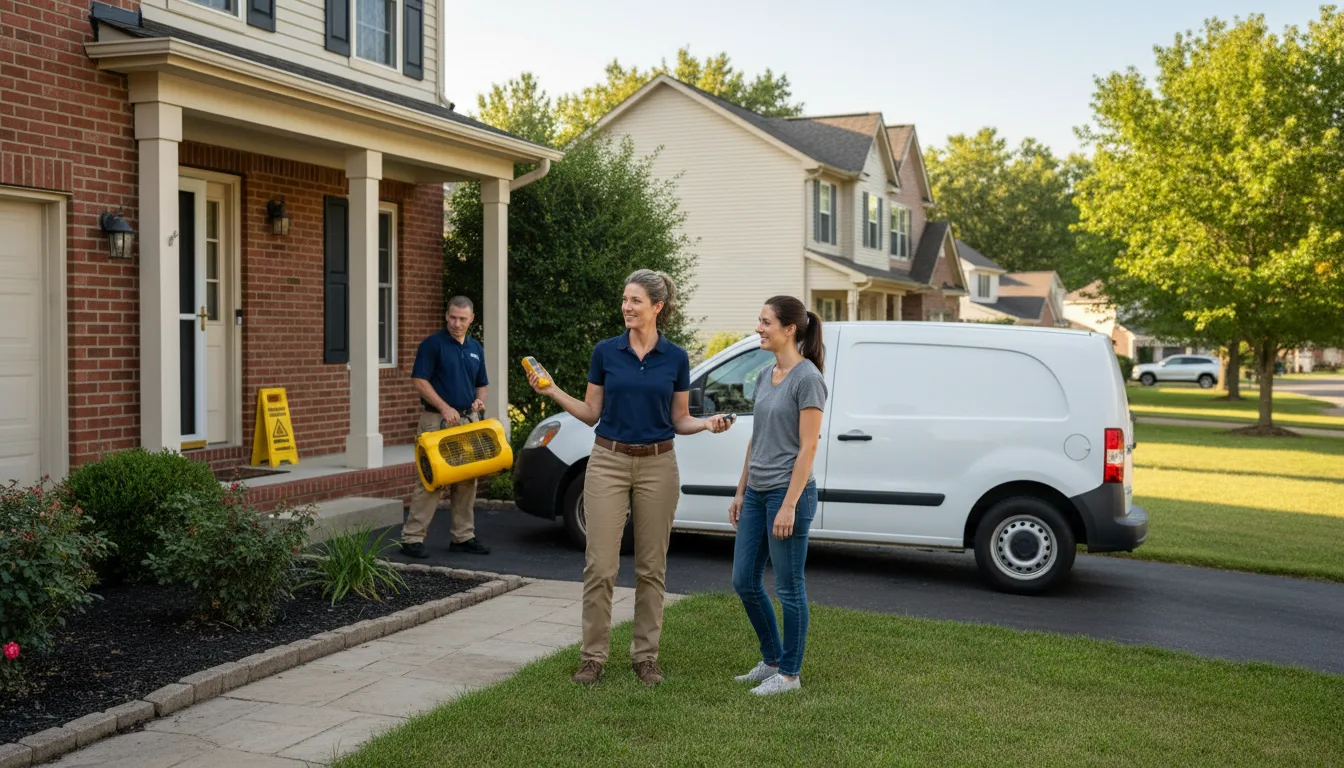 Residential water damage restoration in Illinois City, IL